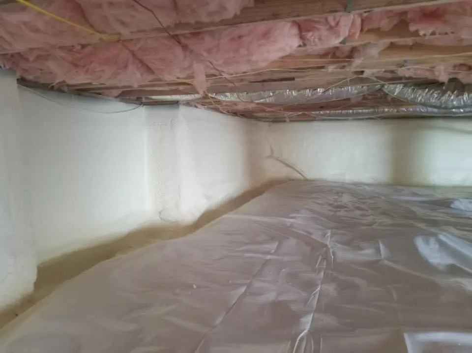 Crawl space encapsulation with closed-cell spray foam for Attic Insulation in Air Force Academy